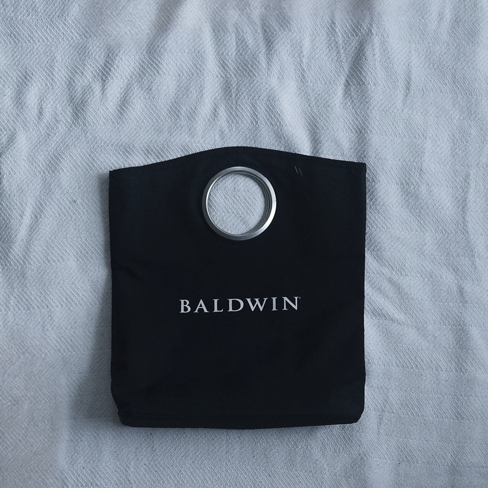 Baldwin Black and Silver Ring Tote